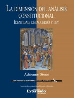 La dimensión del análisis constitucional: Identidad, desacuerdo y ley