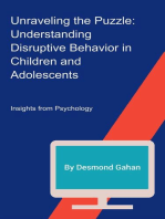 Unraveling the Puzzle: Understanding Disruptive Behavior in Children and Adolescents