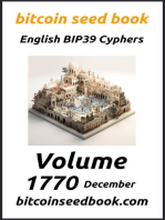 Bitcoin Seed Book English BIP39 Cyphers Volume 1770-December: Bitcoin Seed Book 1770, #12