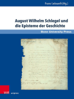 August Wilhelm Schlegel und die Episteme der Geschichte: Eine Ringvorlesung zum 200jährigen Jubiläum der Universität Bonn und der »Observations sur la langue et la littérature provençales« (1818)