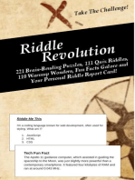 Riddle Revolution: 221 Brain-Bending Puzzles, 111 Quiz Riddles, 110 Warmup Wonders, Fun Facts Galore, and Your Personal Riddle Report Card!: Education by Riddles, #1