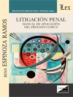 Litigación penal: Manual de aplicación del proceso común