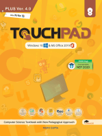 Touchpad Plus Ver. 4.0 Class 8: Windows 10 & MS Office 2019