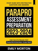 ParaPro Assessment Preparation 2023-2024: Study Guide with 300 Practice Questions and Answers for the ETS Praxis Test (Paraprofessional Exam Prep)