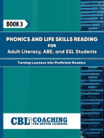 BOOK 3: Phonics and Life Skills Reading for Adult Literacy, ABE, and ESL Students