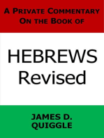 A Private Commentary on the Book of Hebrews