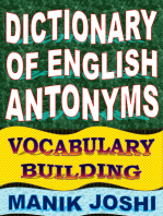 Dictionary of English Antonyms: Vocabulary Building: English Word Power, #2