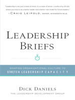 Leadership Briefs: Shaping Organizational Culture to Stretch Leadership Capacity