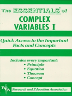 Complex Variables I Essentials