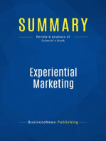 Experiential Marketing (Review and Analysis of Schmitt's Book)