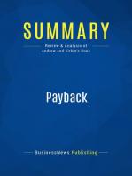 Payback (Review and Analysis of Andrew and Sirkin's Book)