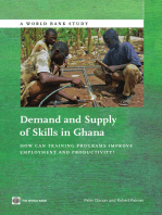 Demand and Supply of Skills in Ghana: How Can Training Programs Improve Employment and Productivity?