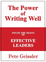 Infuse the Traits of Effective Leaders: The Power of Writing Well