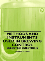 Methods and Instruments Used in Brewing Control - Selected Questions