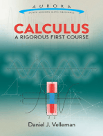 Calculus: A Rigorous First Course