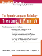 The Speech and Language Pathology Treatment Planner