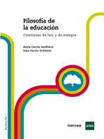 Filosofía de la educación: Cuestiones de hoy y de siempre