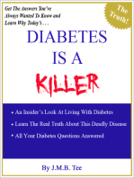 Diabetes Is A Killer