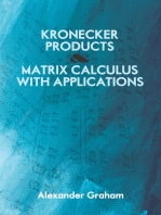 Kronecker Products and Matrix Calculus with Applications