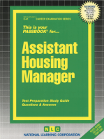 Assistant Housing Manager: Passbooks Study Guide