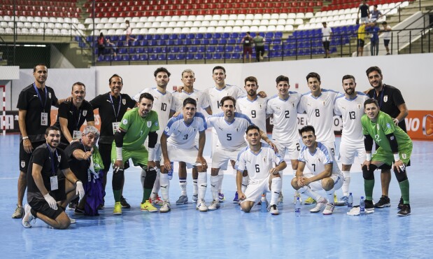 Uruguay terminó quinto en la Copa América de futsal. Foto: Conmebol