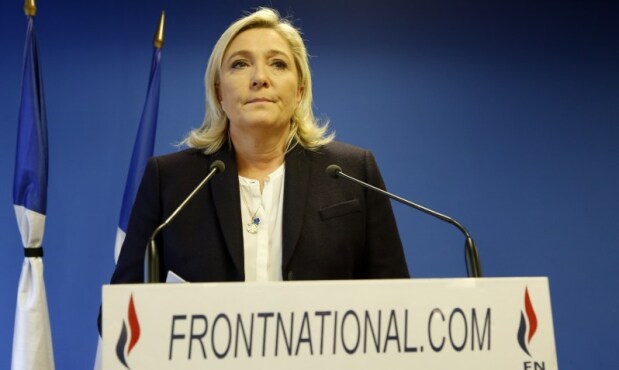 Marine Le Pen, líder del Frente Nacional francés. Foto: AFP.