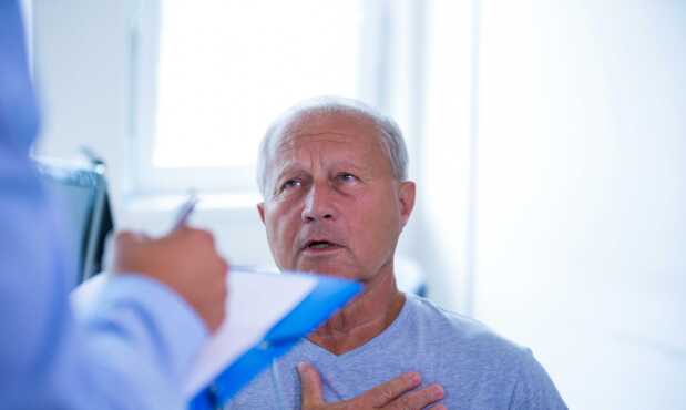 Paciente en consulta médica