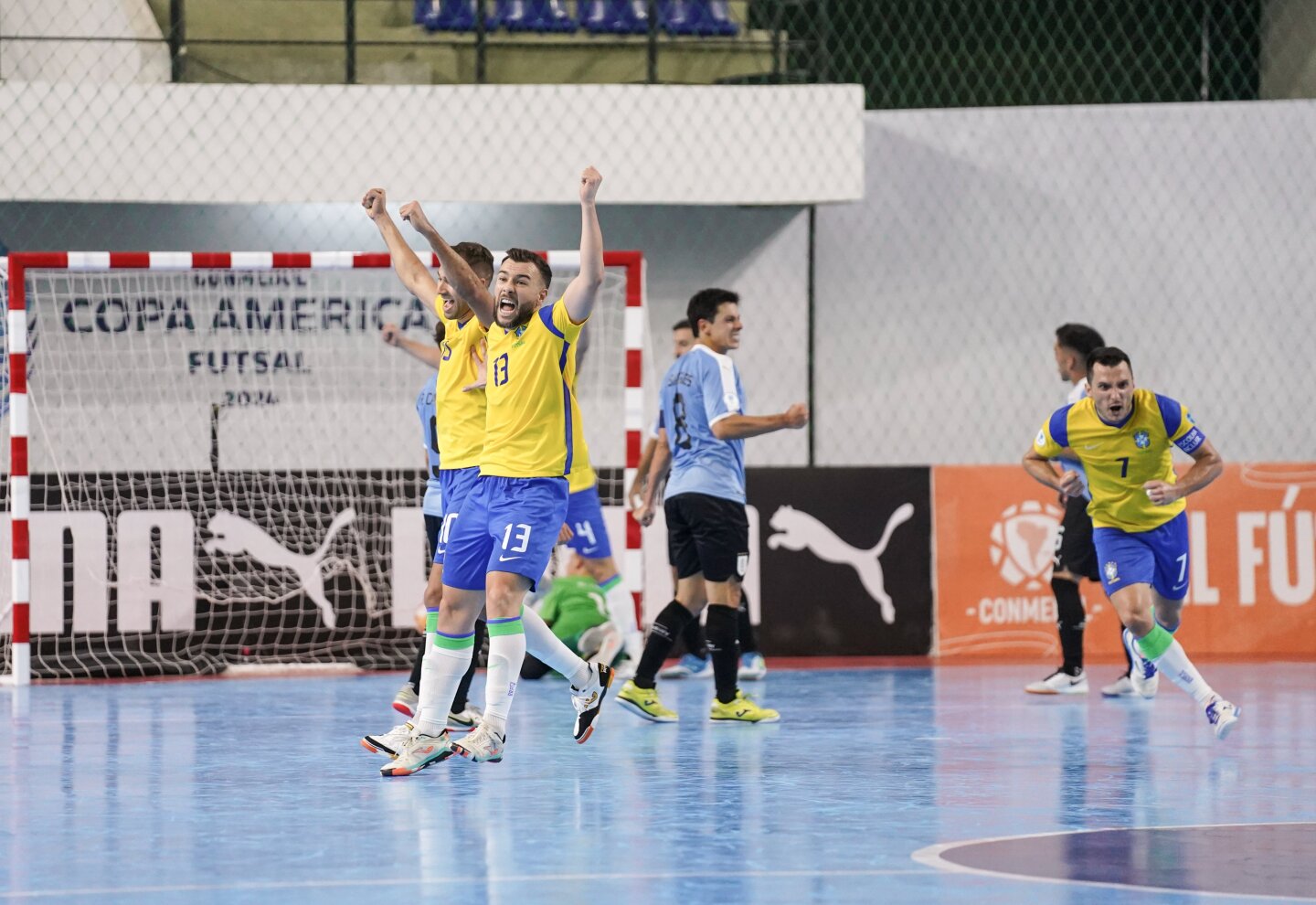 Copa América de futsal: Uruguay no pudo con Brasil y tendrá "una final" ante Argentina soñando con el Mundial. Foto: Conembol