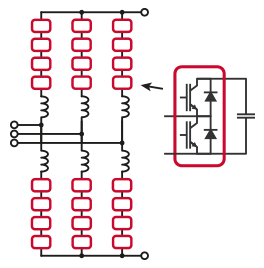 Conventional three-phase Modular Multilevel Converter