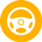 Steering wheel icon