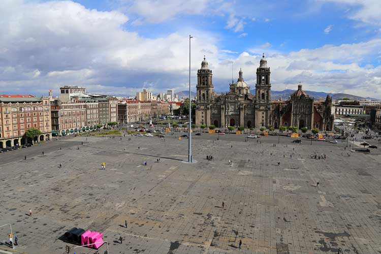 The Zócalo in Mexico City