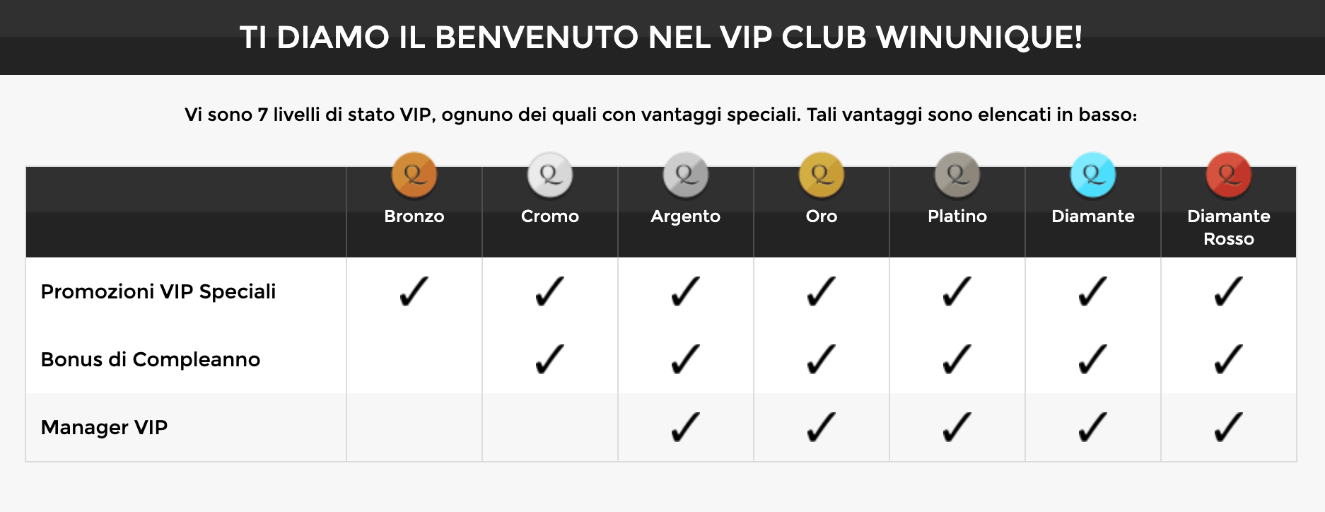 Win Unique Casino vip