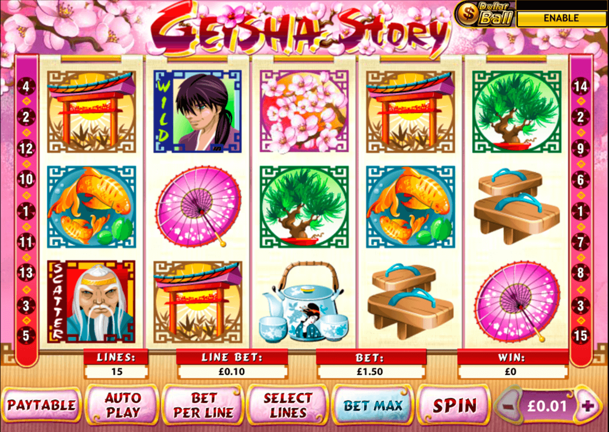 geisha story playtech slot machine 