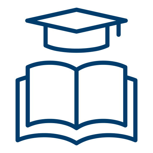 icon of student cap and books