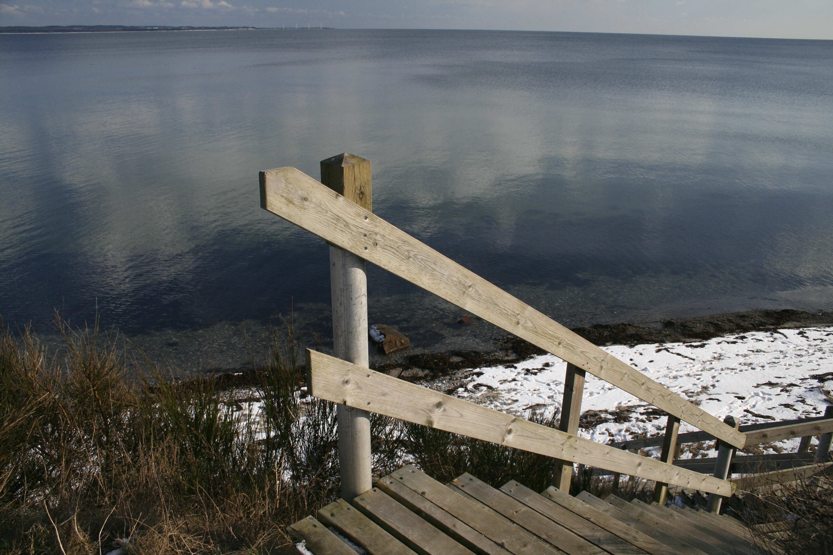 Ladder to the beach photo