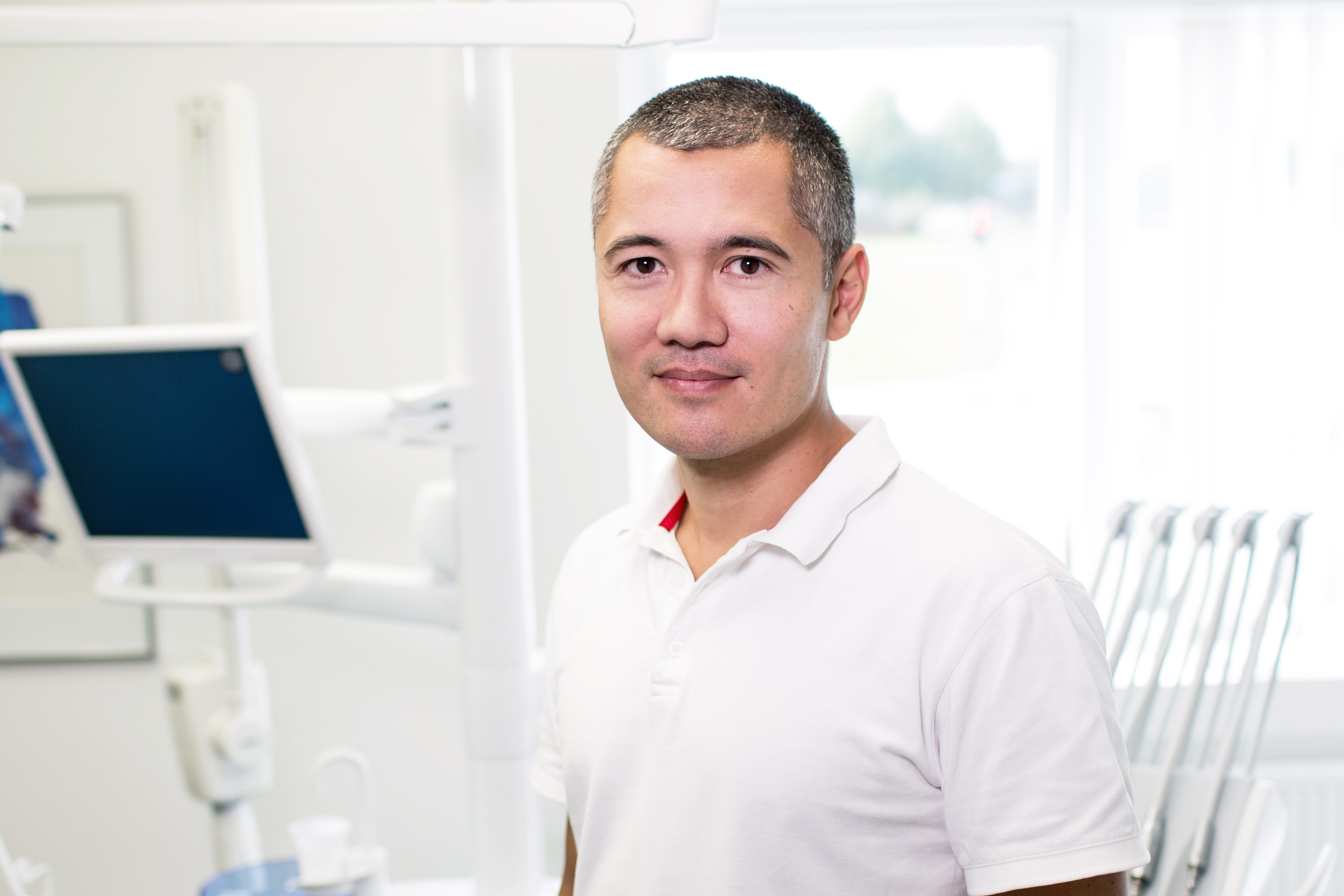 Portrait of smiling man photo