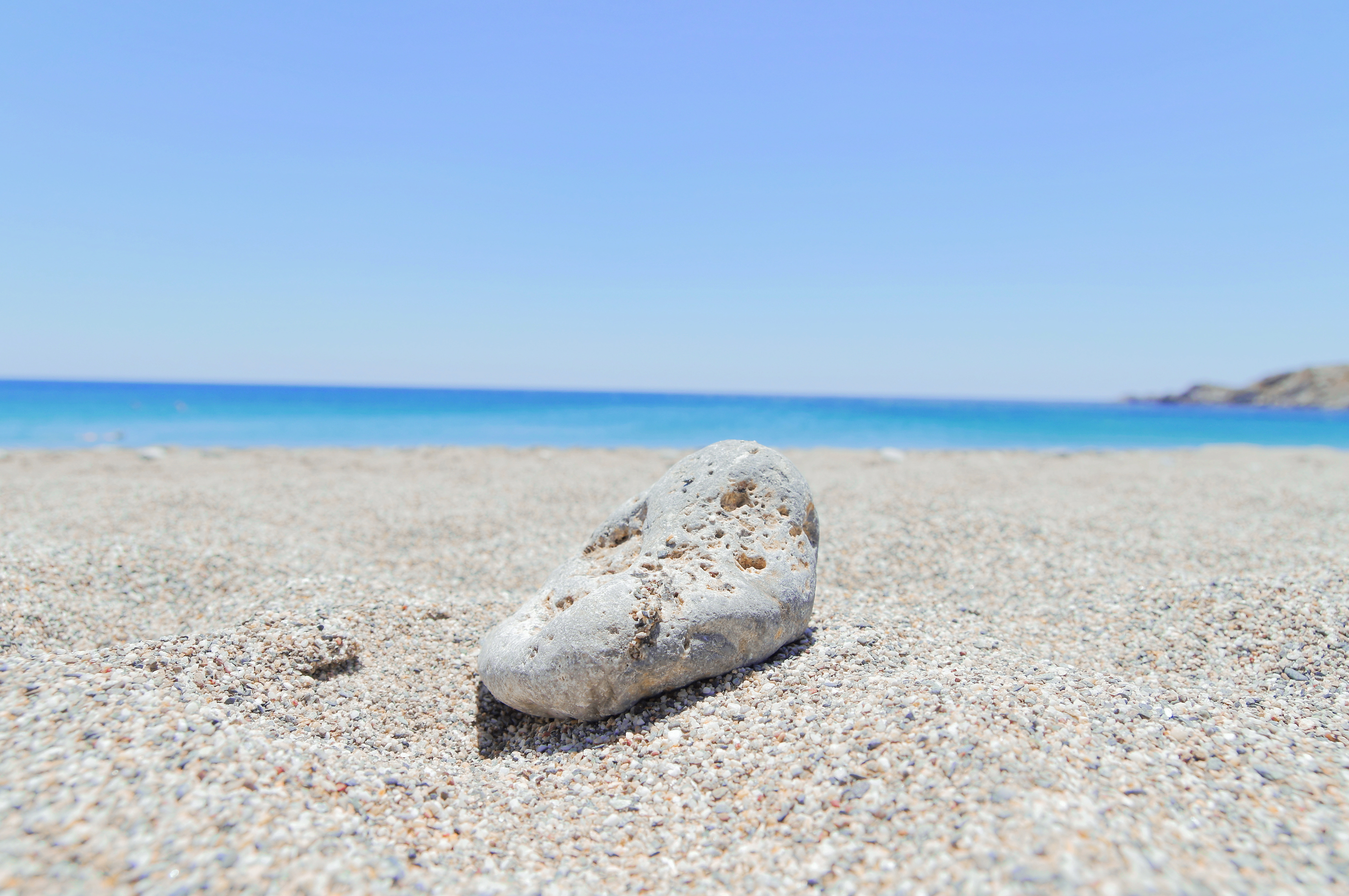 Single stone on the beach - Our Great Photos