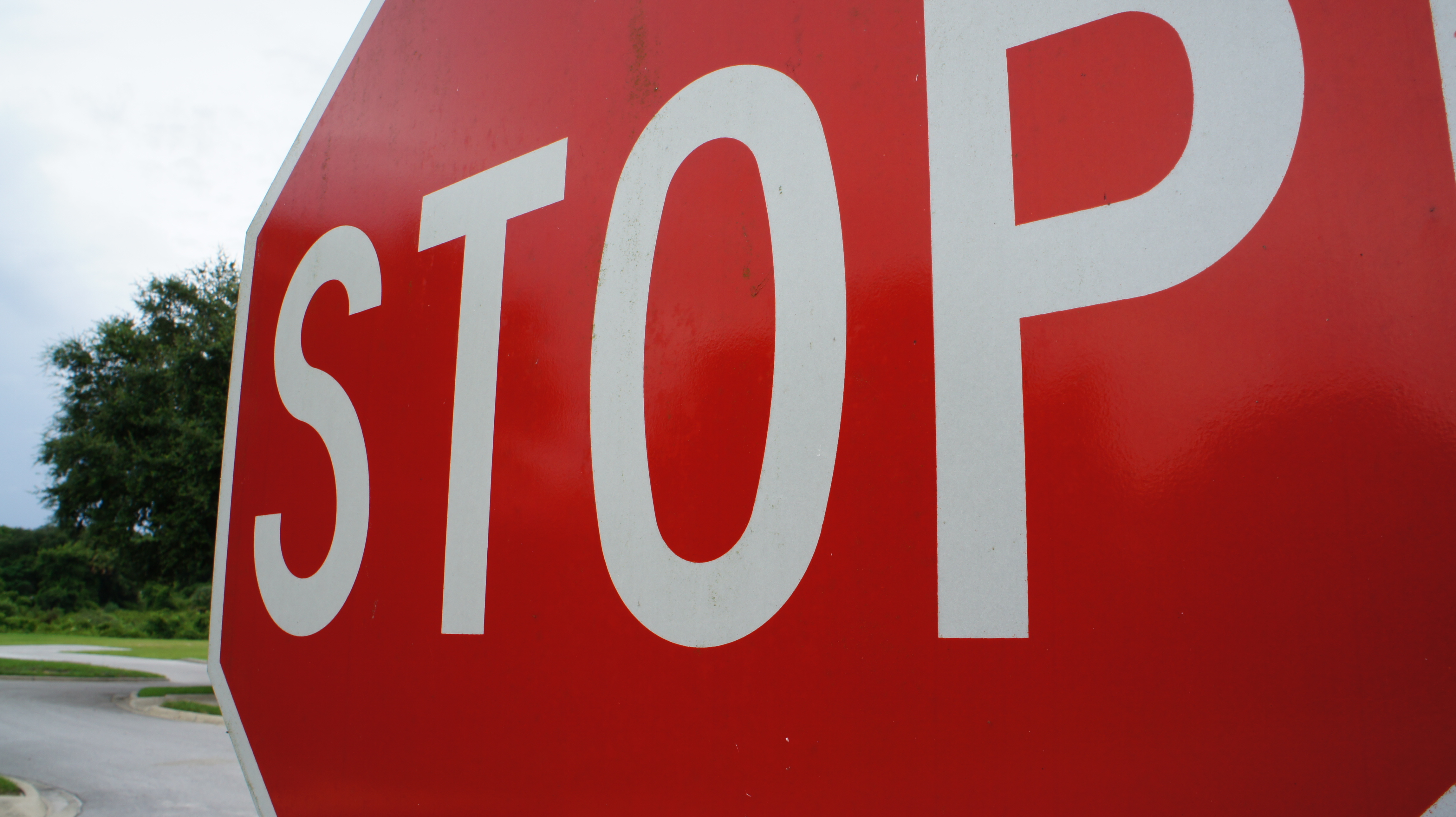 Stop sign photo