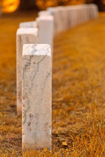 Antietam Tombstones - Golden Glow HDR