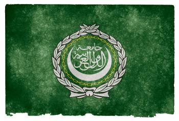 Arab League Grunge Flag