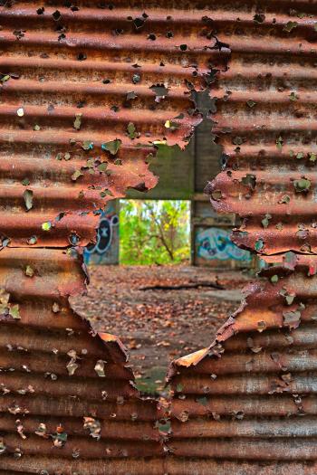 Autumn Power House Decay - HDR