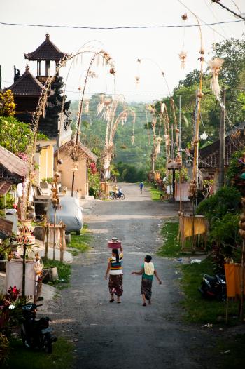 Balinese village street