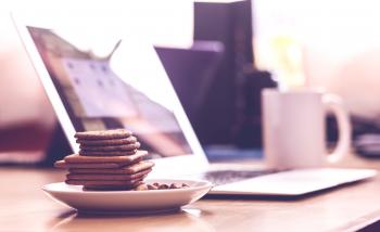 Biscuits in White Saucer