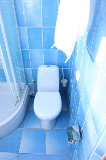 Blue bathroom