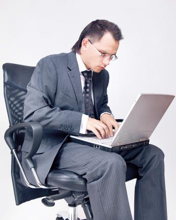 Businessman with Laptop