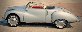 Grey Classic Convertible Coupe