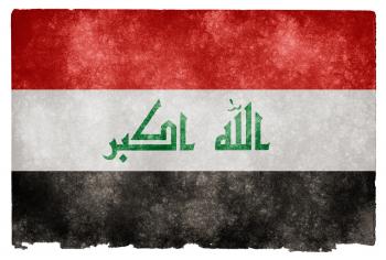 Iraq Grunge Flag