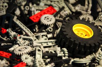 Lego Technic Pieces Pile