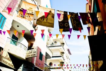 Street with flags