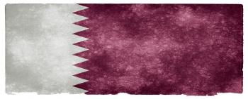 Qatar Grunge Flag